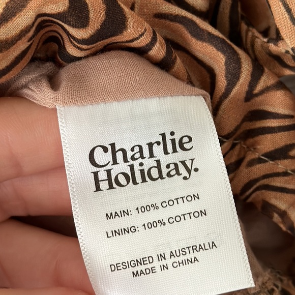 Charlie Holiday leopard crop top S - Picture 7 of 14